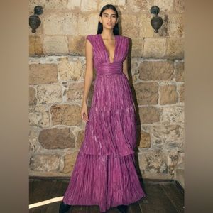 Sabina Musayev Purple Maxi Dress